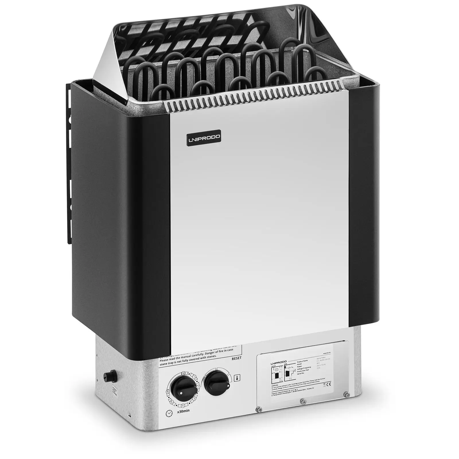Saunová pec - 9 kW - 30 až 110 °C - vrátane ovládania