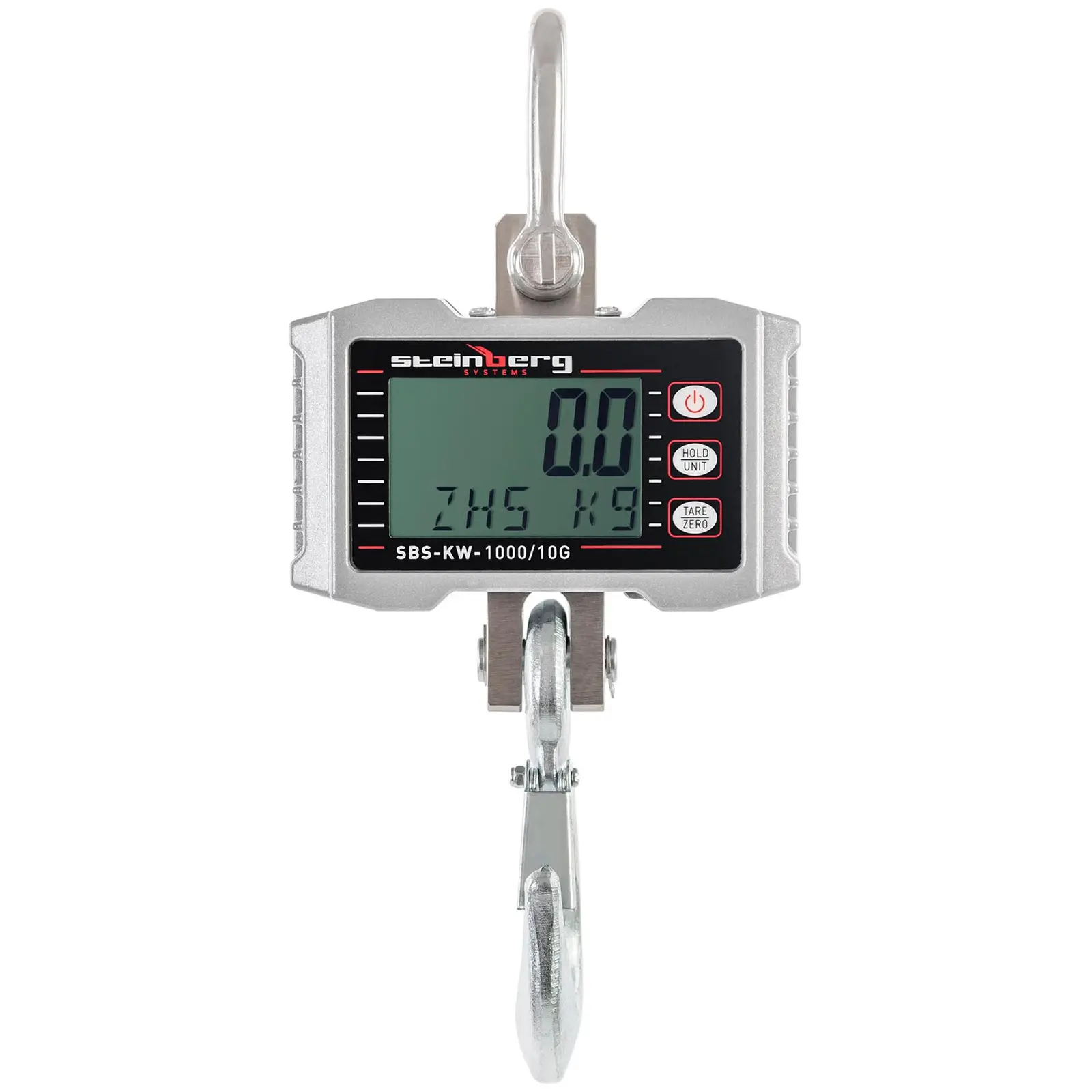 Žeriavová váha - 1000 kg/0,5 kg - LCD - hliník