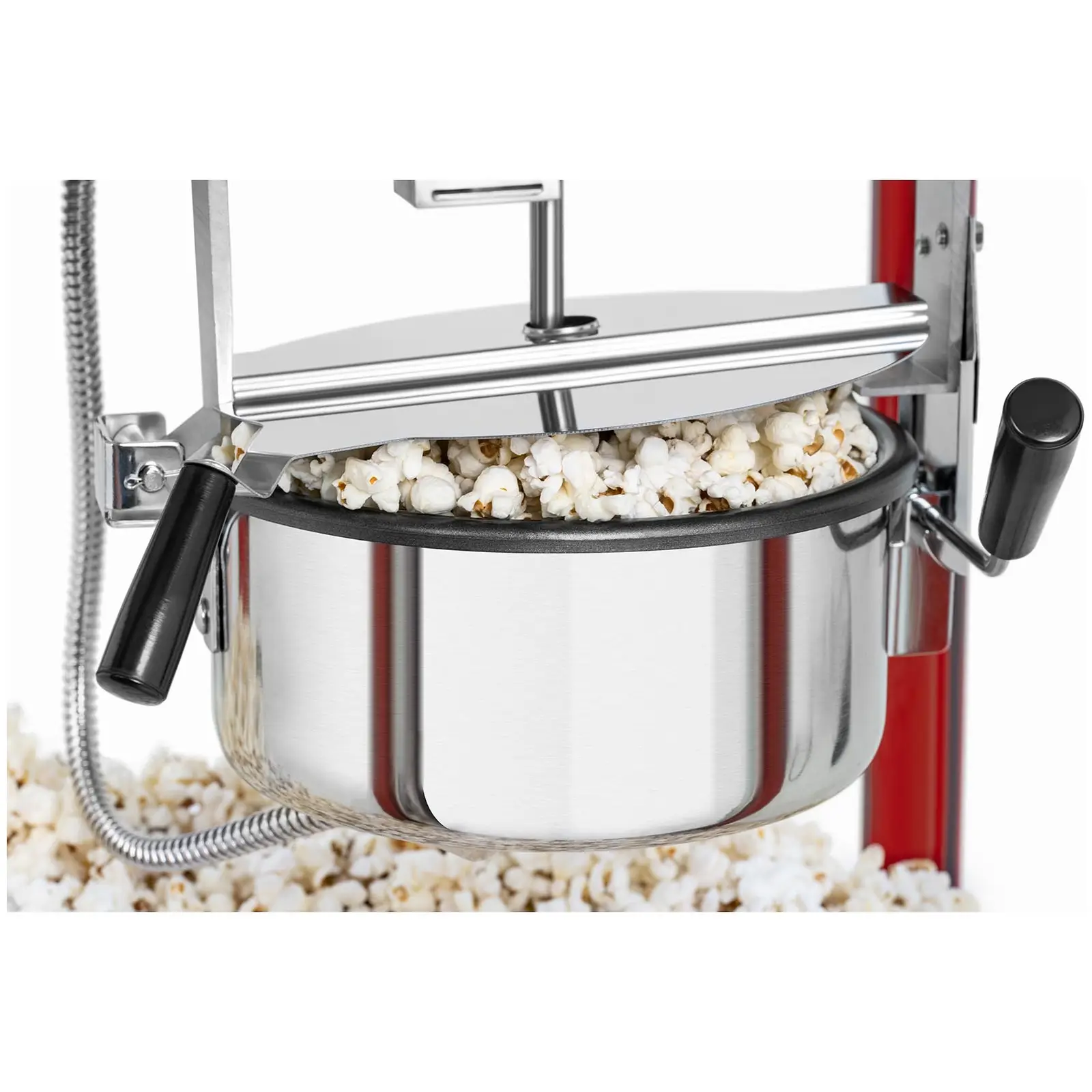Stroj na popcorn - červená strieška