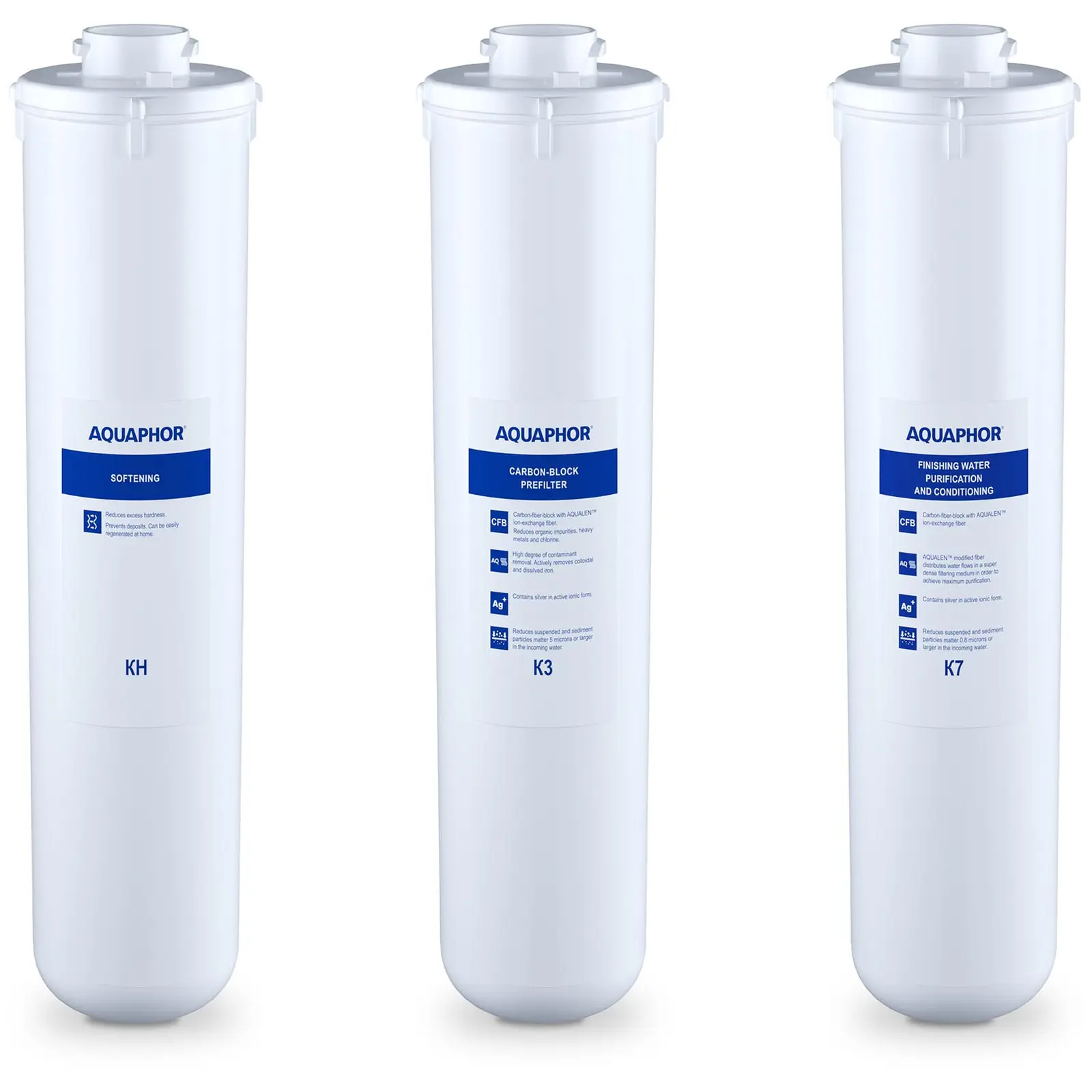 Vodný filter s aktívnym uhlím Aquaphor - náhradná sada filtrov so zmäkčovačom