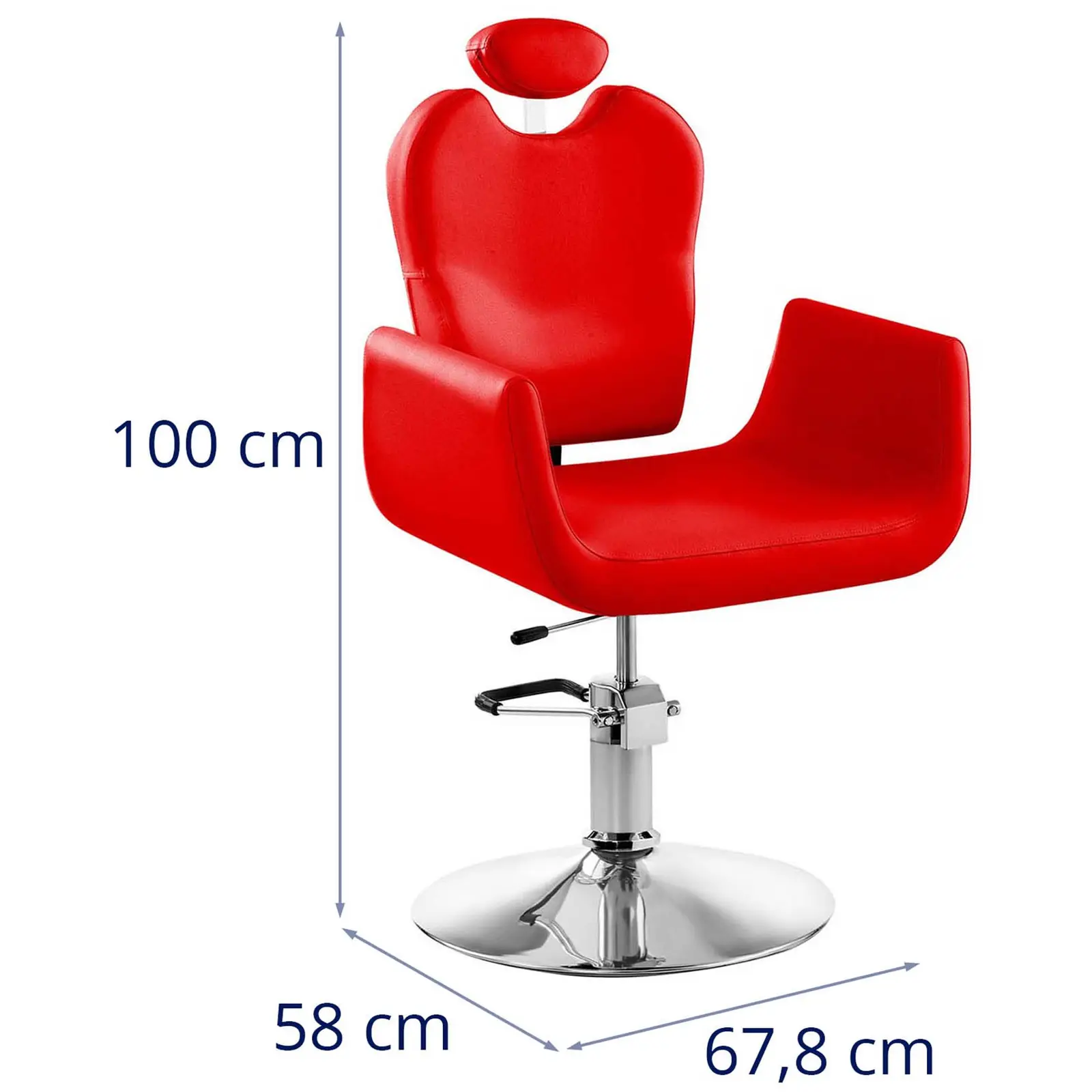 Kadernícka stolička Livorno Red