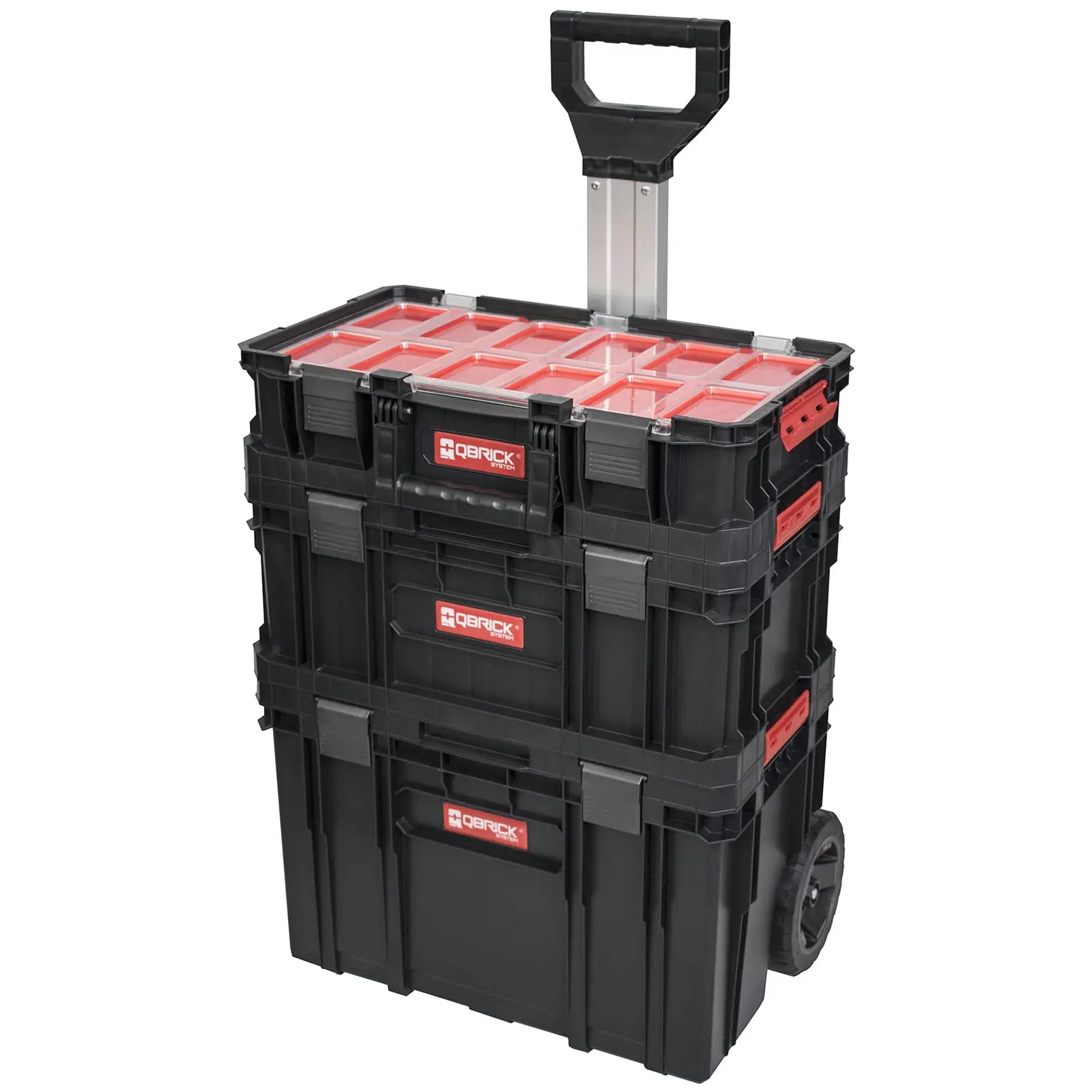 Mobilný kufor na náradie systém TWO Plus – súprava vrátane kufra na náradie a organizéra