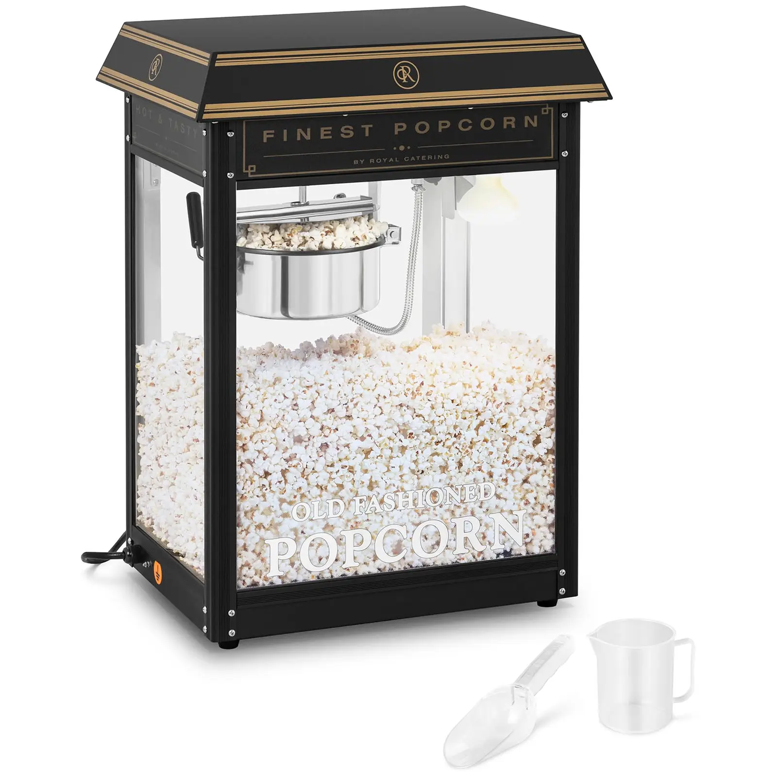 Stroj na popcorn - čierno-zlatý