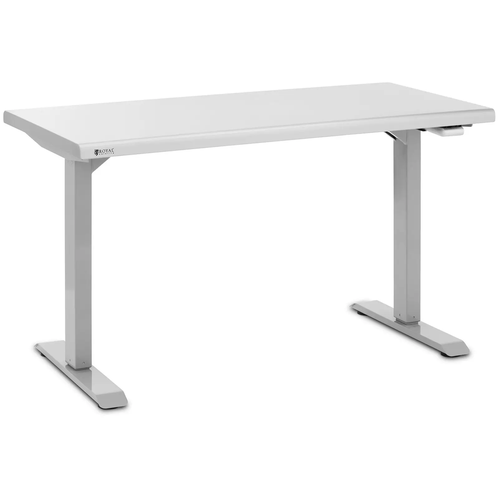Stôl z nehrdzavejúcej ocele - výškovo nastaviteľný - 126 x 60 x 71,5 – 102 cm - nosnosť 70 kg - Royal Catering