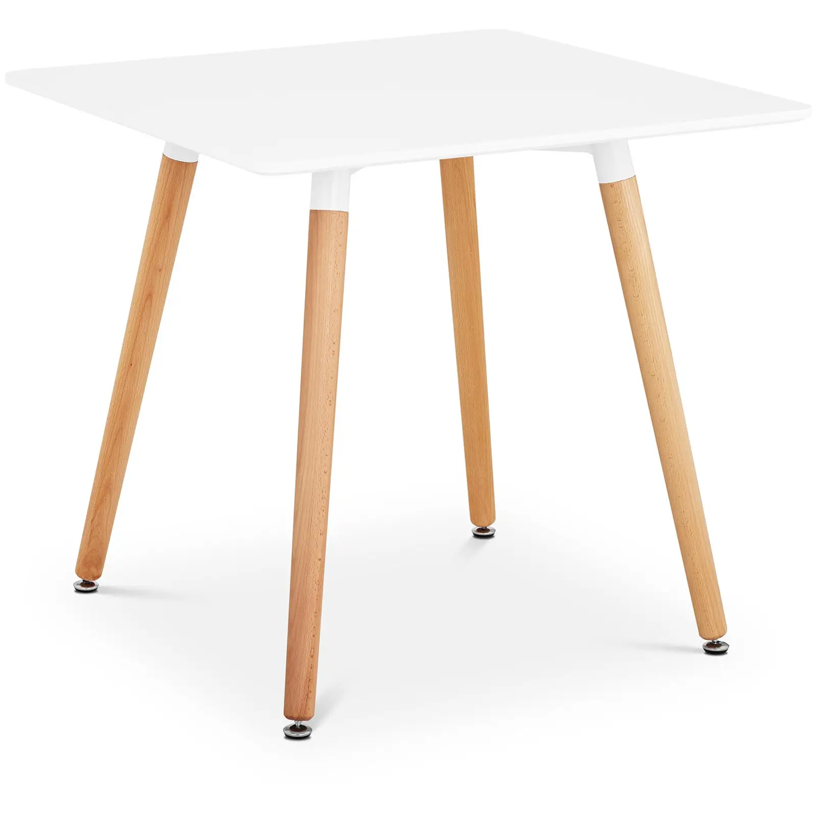 Stôl - štvorcový - 80 x 80 cm - biely farba