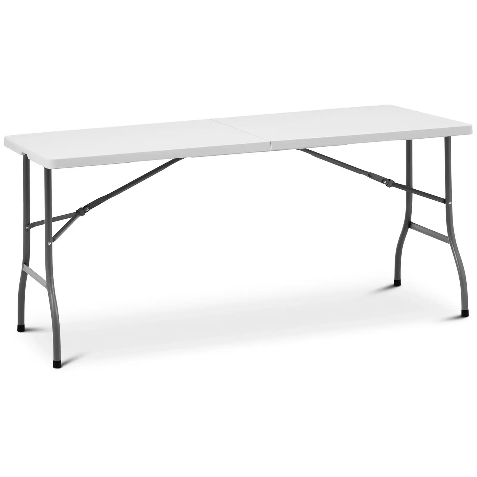 Skladací stôl - 1520 x 700 x 740 mm - 150 kg - dnu/vonku - biely