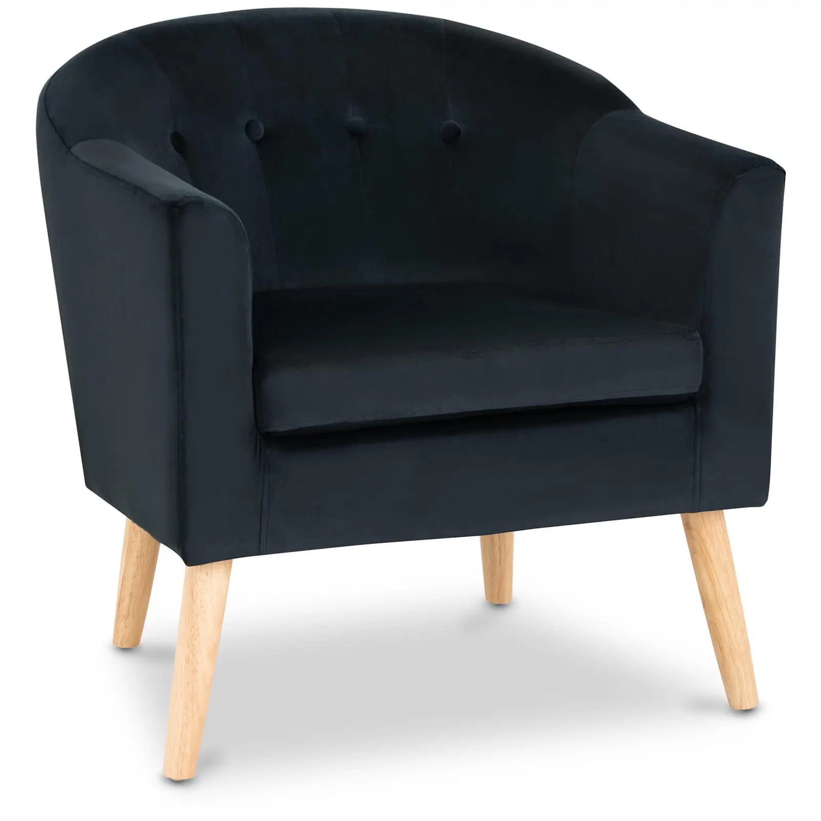 Tovar z druhej ruky Čalúnená stolička - do 180 kg - plocha na sedenie 49 x 53 cm - čierna
