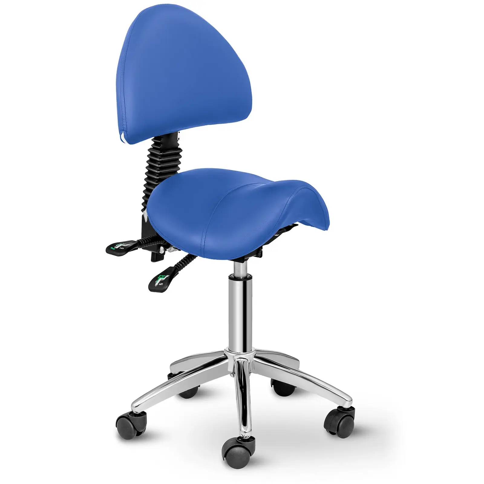 Sedlová stolička - 550 – 690 mm - 150 kg - Blue