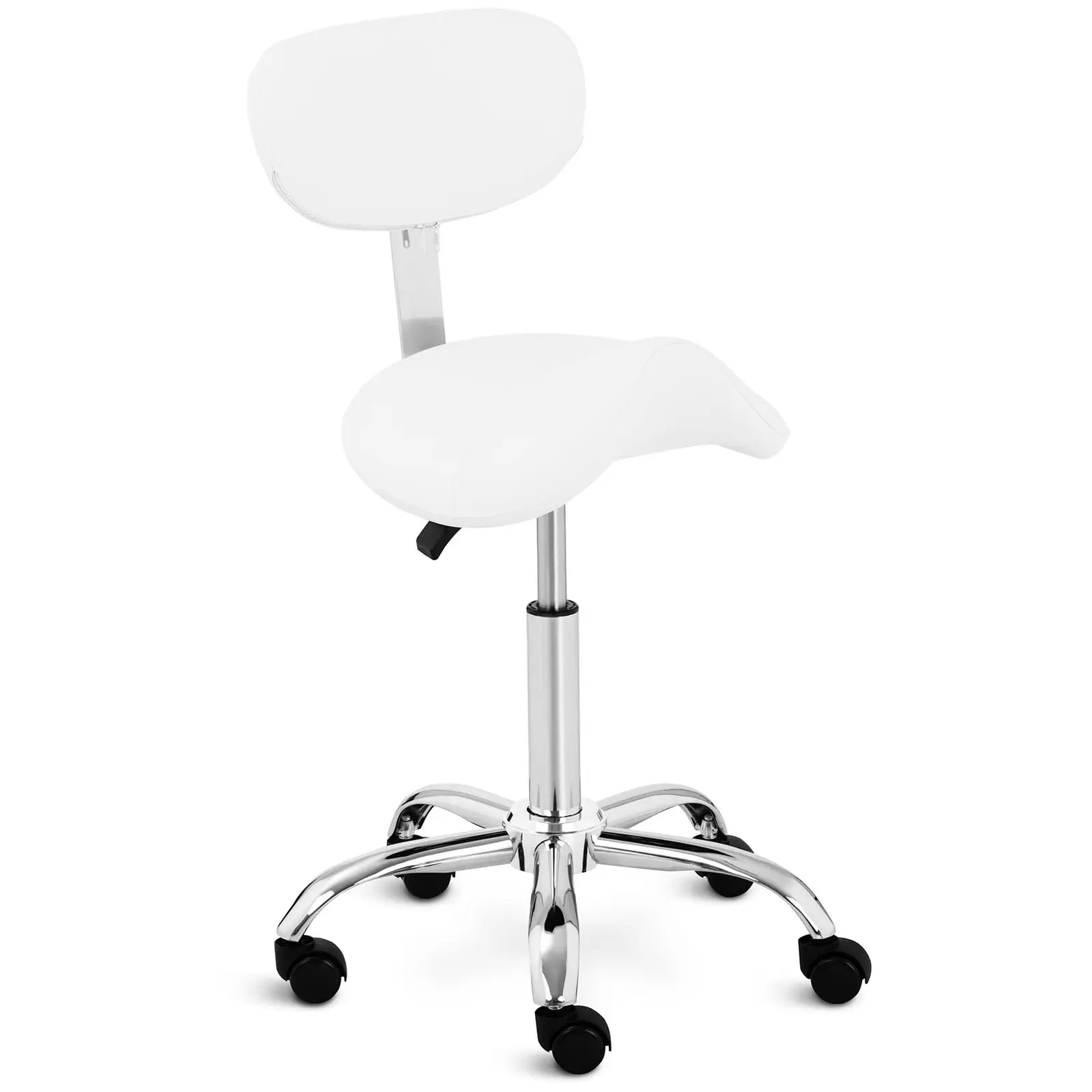 Sedlová stolička - 600 – 800 mm - 150 kg - White