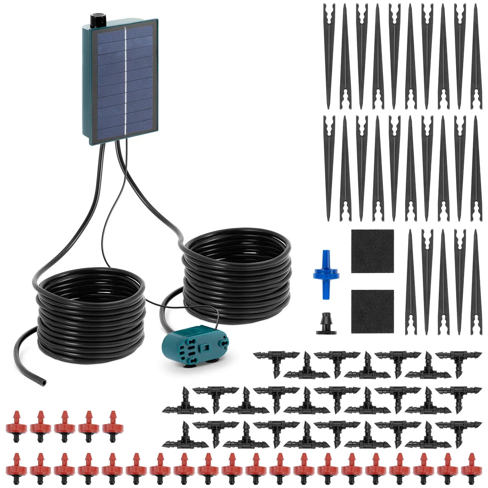 Solárny zavlažovací systém - počet kvapkovačov: 25 - hadica s dĺžkou 5 m