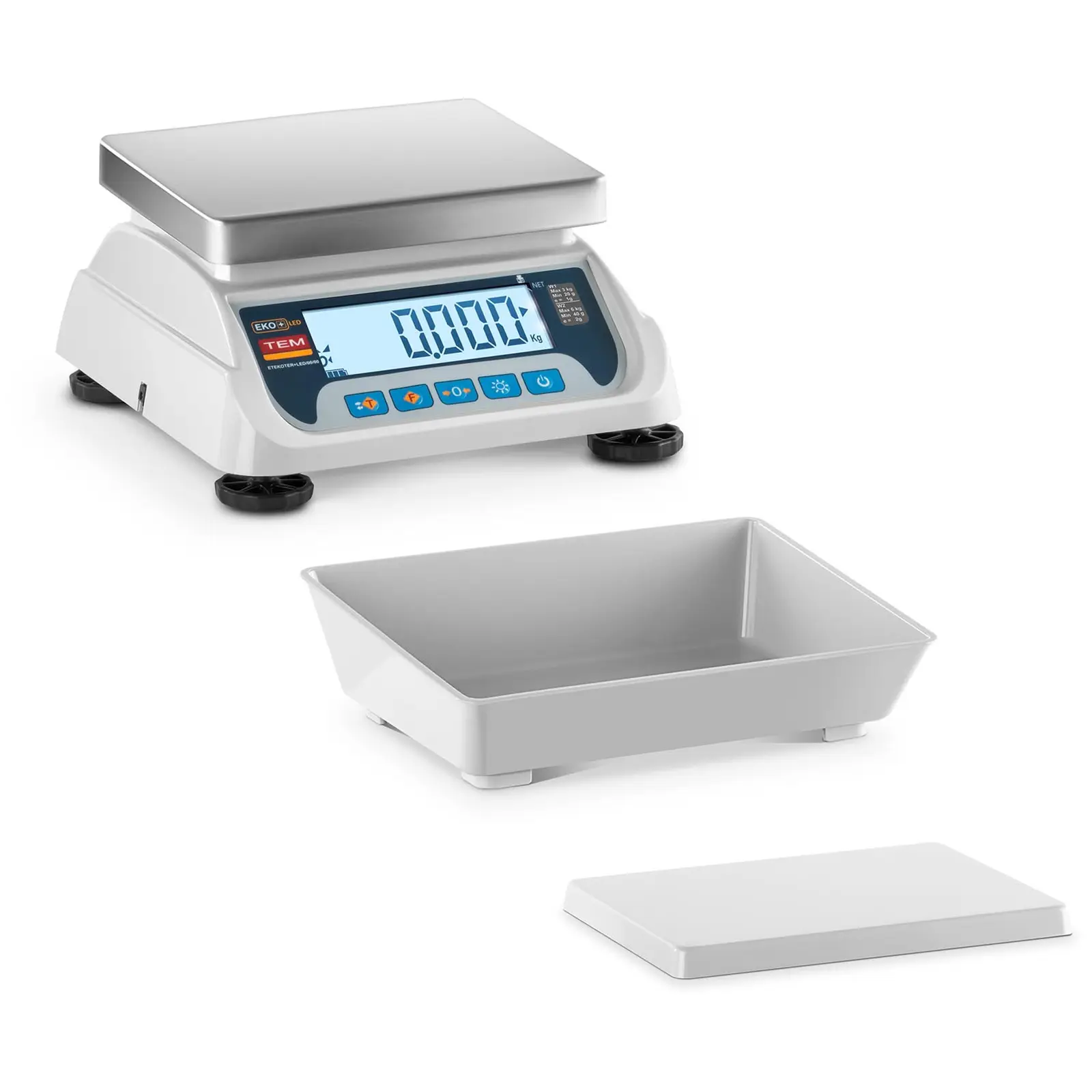 Digitálna stolová váha - ciachovaná - 6 kg/2 g - LCD