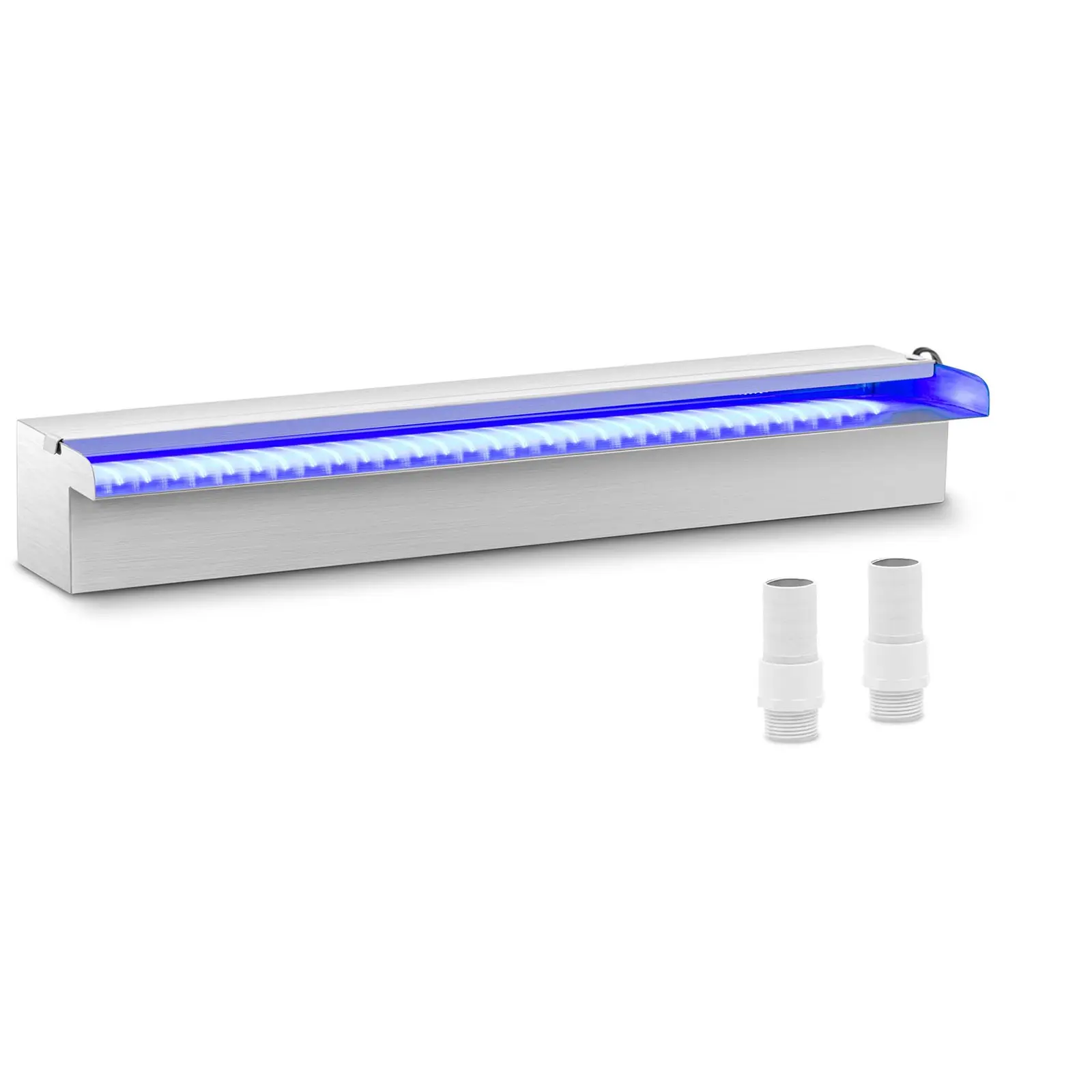  – 60 cm – LED osvetlenie – modrá/biela – otvorený výtok vody