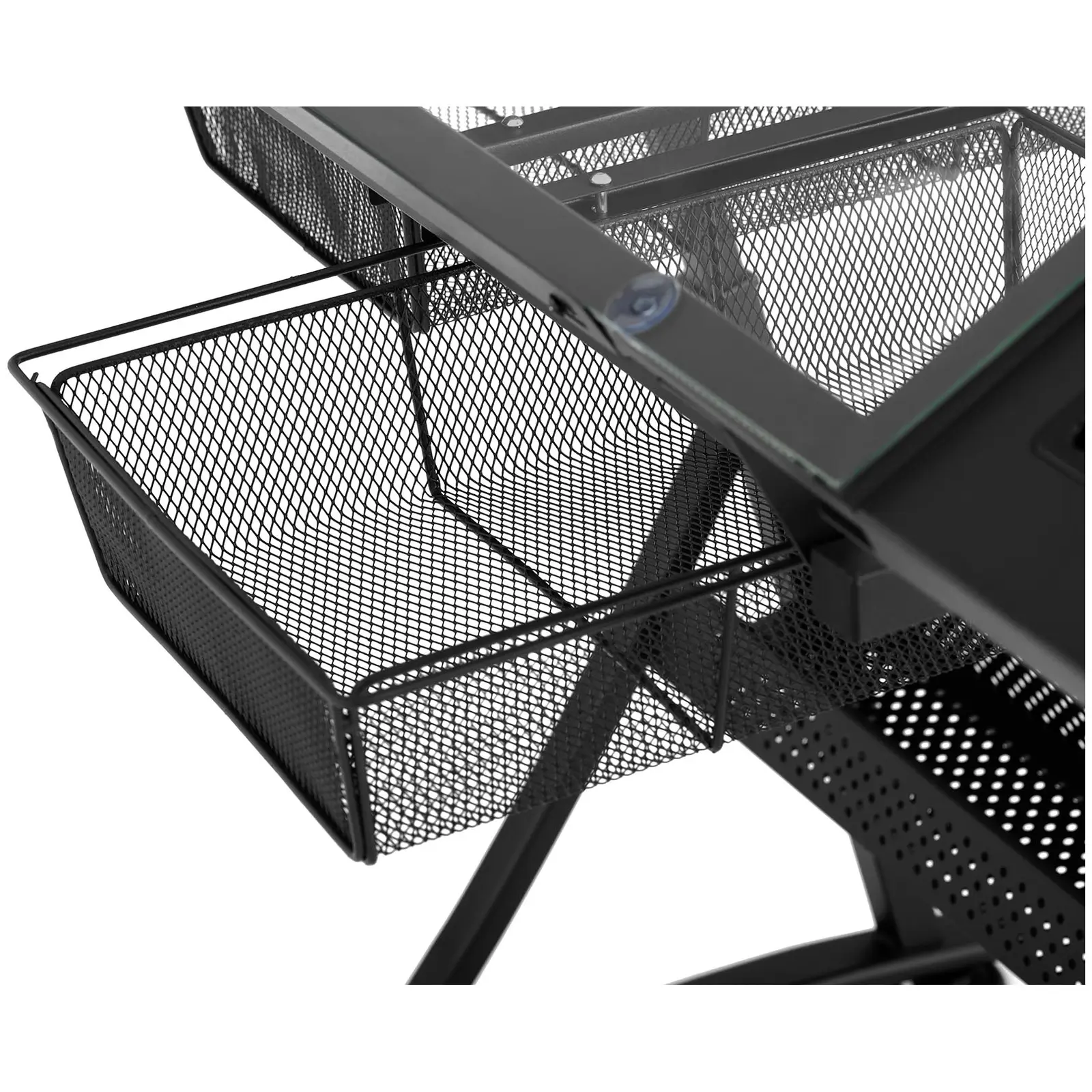 Kresliaci stôl - 120 x 60 x 90 cm - nakloniteľný - sklenená doska