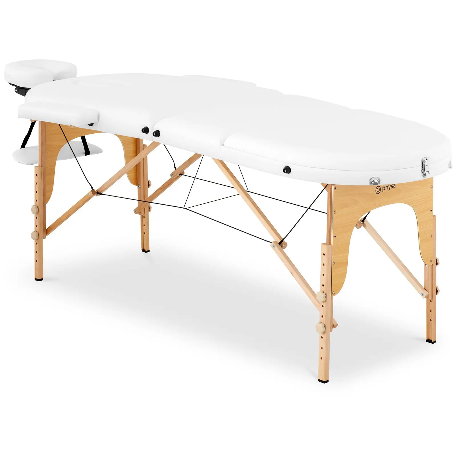 Masážny stôl - skladací - PHYSA COLMAR WHITE - biely
